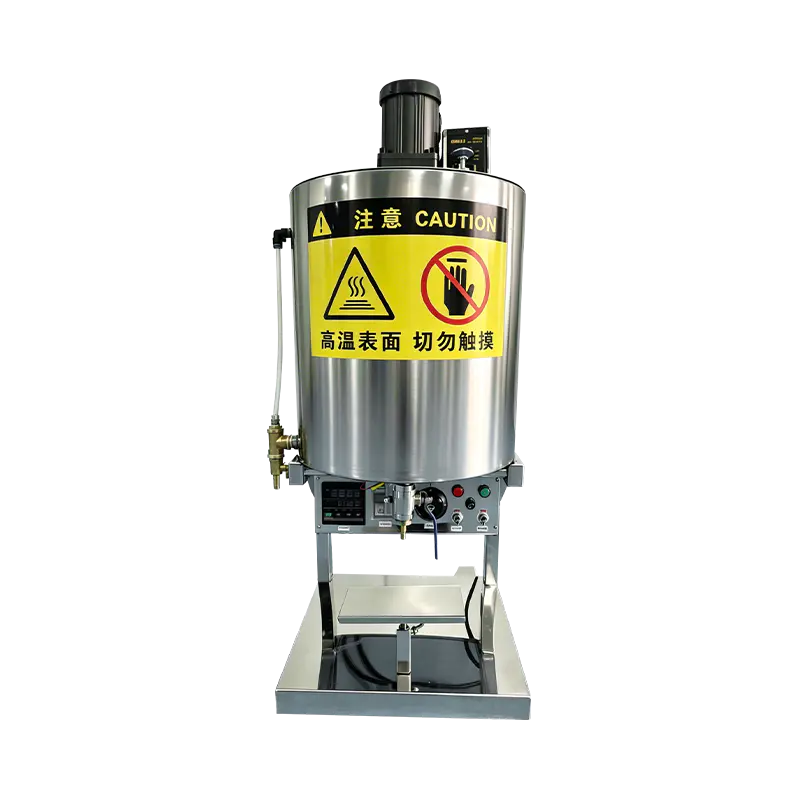 Máquina envasadora semiautomática de batom 30L com agitador de aquecimento