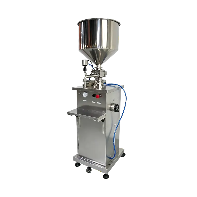 Máquina de enchimento pneumática completa de pistão de cabeça única para creme cosmético