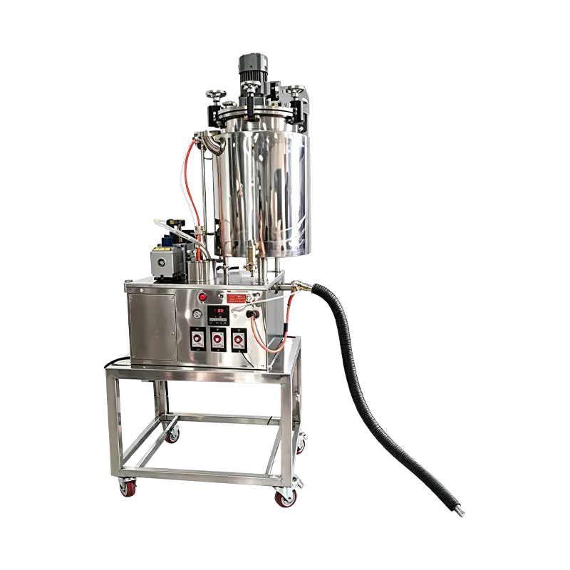 Máquina de enchimento a vácuo aquecida semiautomática para rímel cosmético