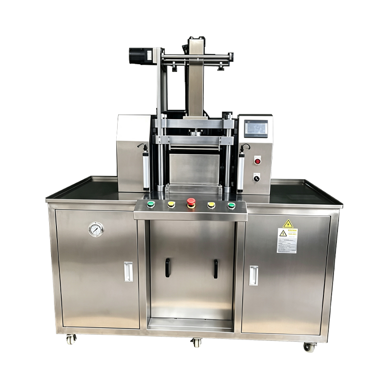 Máquina compacta automática de pó cosmético com alimentação automática